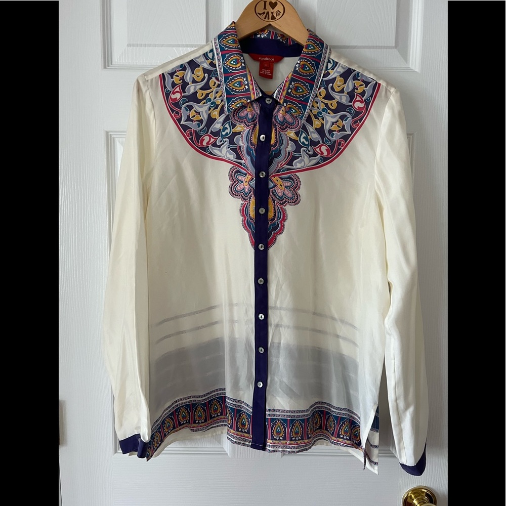 Sundance 100%Silk Blouse